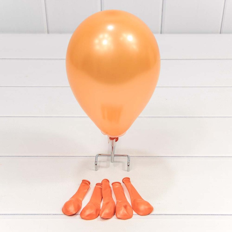 12600/13 Шарики воздушные из латекса "Металлик" 5"/13см (100 шт.) 1г Оранжевый 1/100