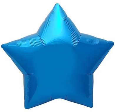 1204-1112 Шар Звезда 76см Металлик Blue