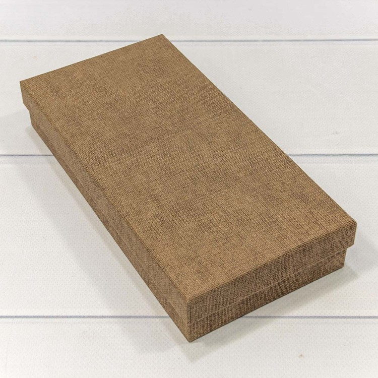 720310/9 Коробка Прямоугольная 24*12*4 под кошелек Тёмно-коричневый 1/120