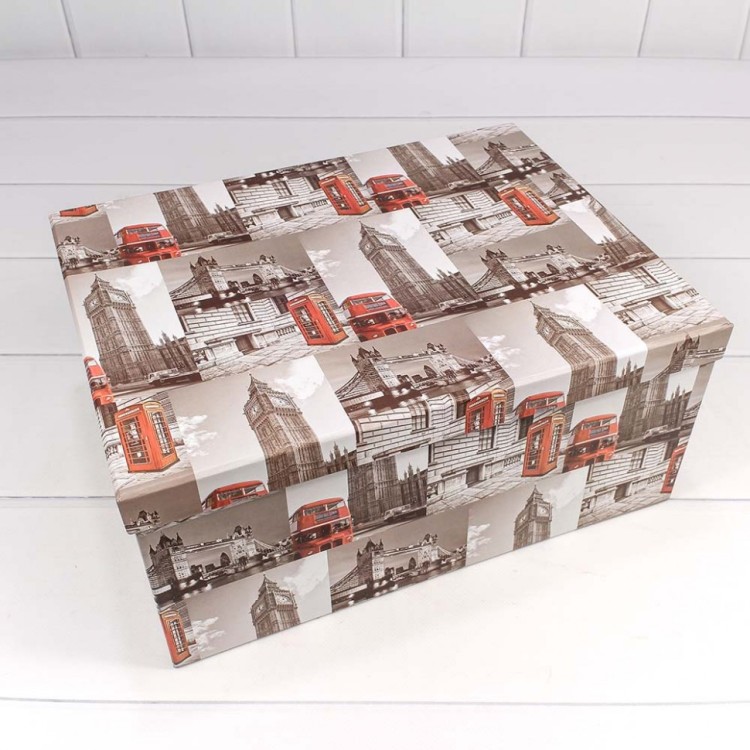 721604/595 Набор коробок 1/10 прямоугольный 34*26*15,3 см "Виды Лондона" 1/6