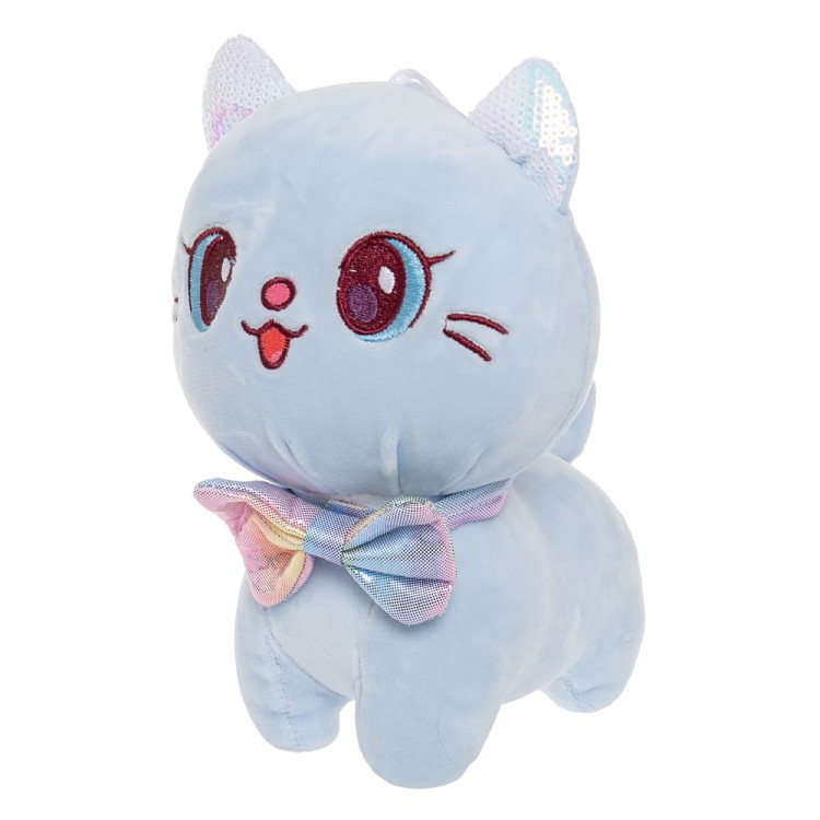 DL202204804LB Мягкая игрушка Котенок модель Y04804 Голубой размер 22см