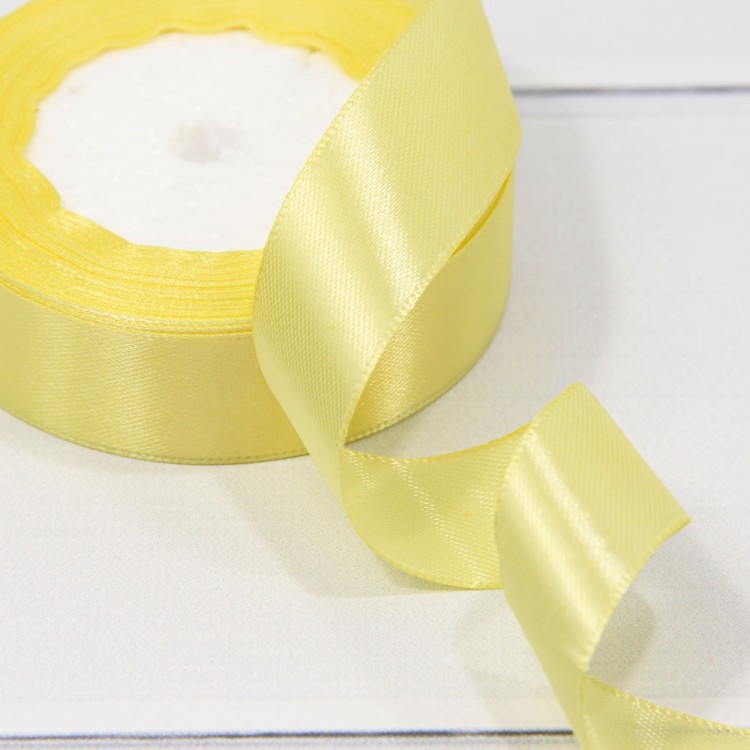 562-20/10 Лента Атласная Сатин 2см*25ярд Жёлтый 1/10 1/400