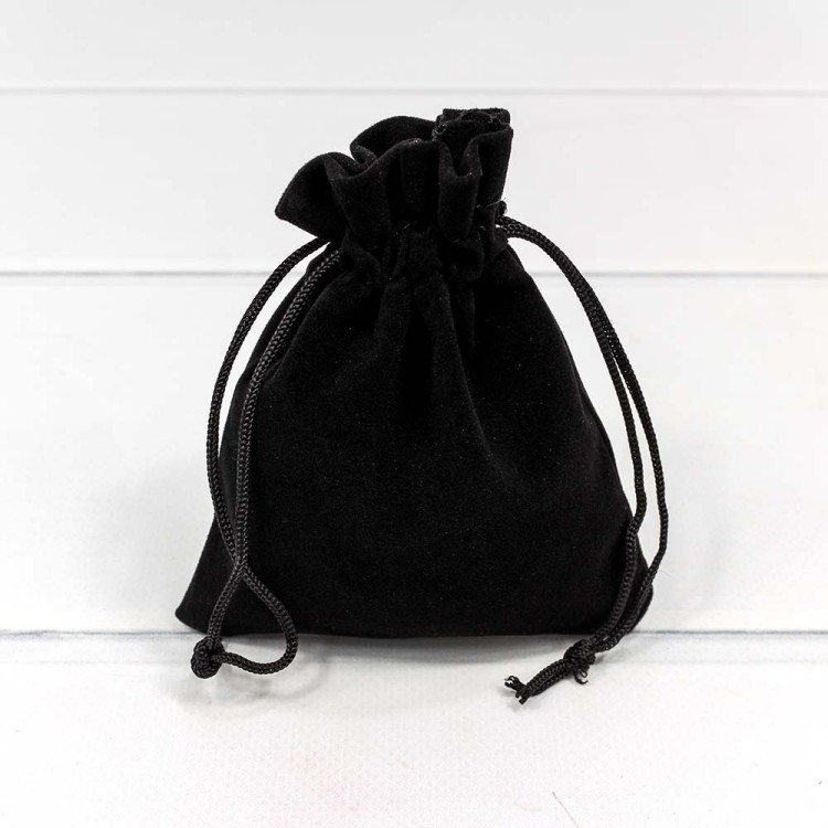 000811I/1 Мешочки бархатные 10*12 Чёрный 1/50 1/2000