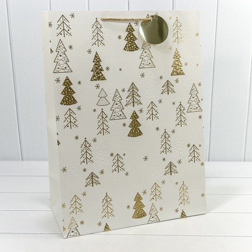 300382T Пакет подарочный "Новый год" с тиснением (микс) 40*55*20 1/20 1/60