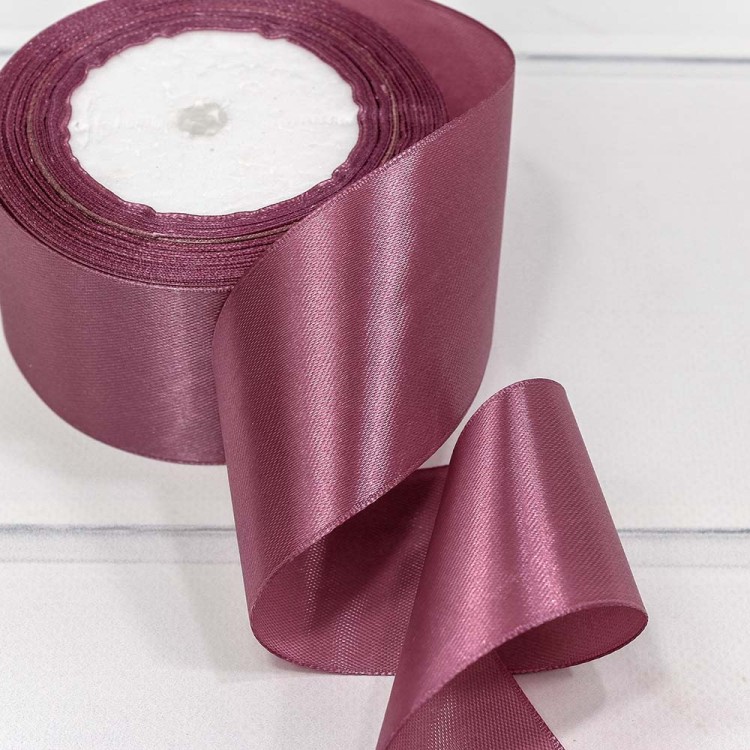 562-50/118 Лента Атласная Сатин 5см*25ярд Лиловый 1/4 1/160