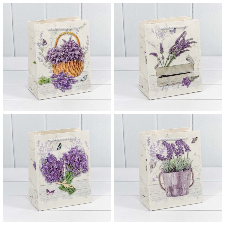 000189E Пакет подарочный "Лаванда" (микс 189) 18*23*10 210г 1/20 1/360