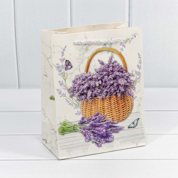 000189E Пакет подарочный "Лаванда" (микс 189) 18*23*10 210г 1/20 1/360