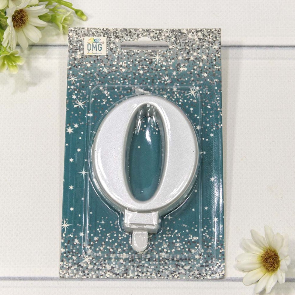 20010-71/0 Свеча для торта Цифра 0 "Гигант" 8см Серебряный 1/12 1/288 20010-71/0 Свеча для торта Цифра 0 "Гигант" 8см Серебряный 1/12 1/288