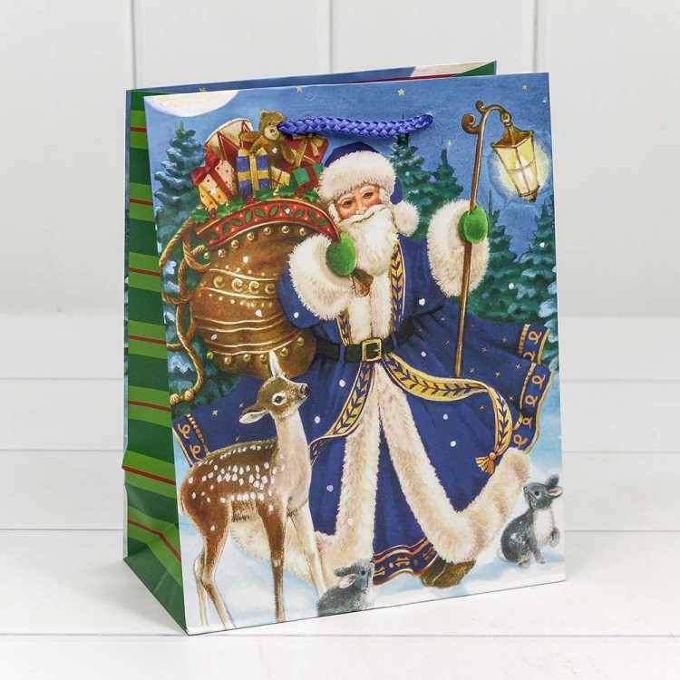 300374E Пакет подарочный "С новым годом!" (микс) 18*23*10 см 1/20 1/360