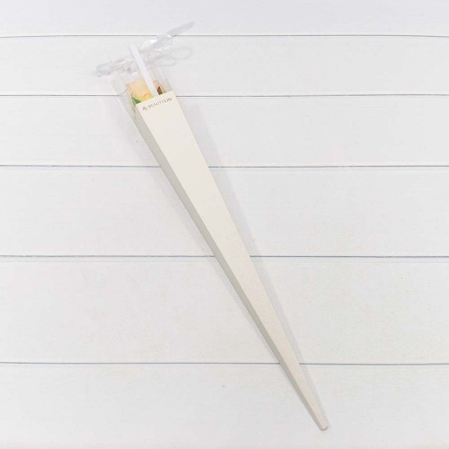 720017/5 Коробка "Ваза для цветов" 6*6*60 "Для одной розы" Белый 1/10 1/500