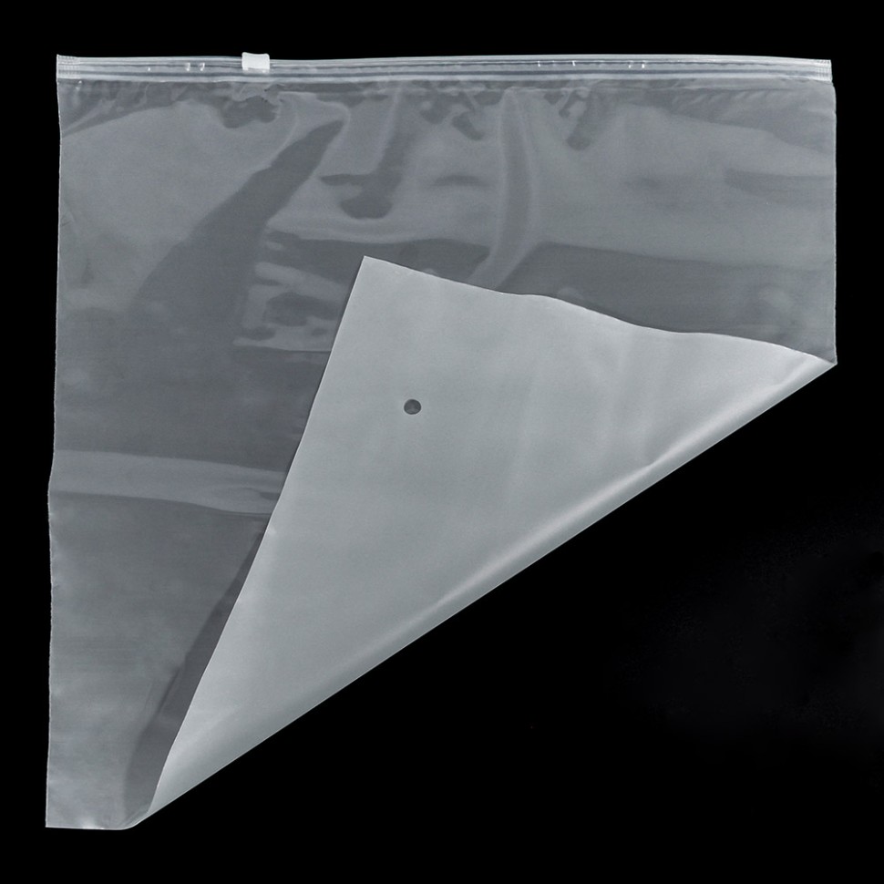 4060-2030 Пакет упаковочный с замком слайдер 20*30 (50 шт.) глянцевый/матовый с отверстием 140мкм 1/40