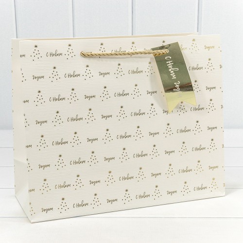 300382CA Пакет подарочный с тиснением "Новый год" (микс) 32*26*13 210г 1/20 1/120