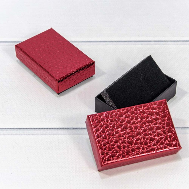 62658/6 Коробка Прямоугольная 8*5*2,5 "Кожа крокодила" Красный 1/24 1/576