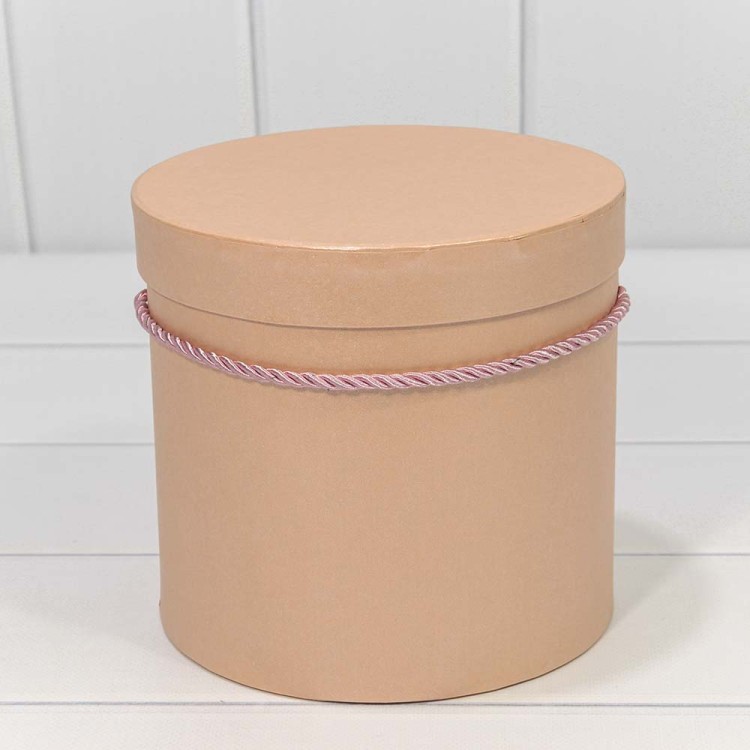 720112/27 Коробки Цилиндр Набор 1/3 18*17 Перламутр Персиковый 1/12