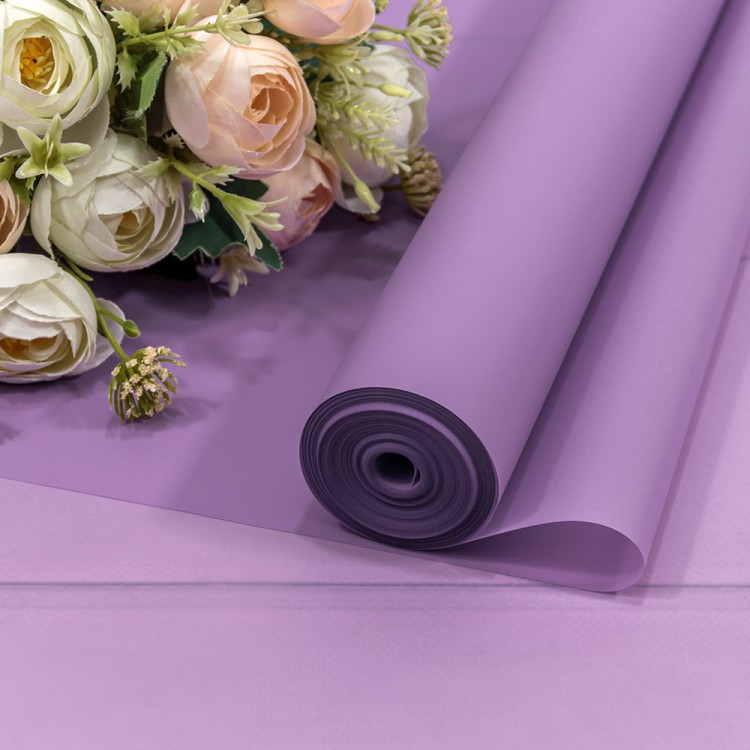 90057/0631 Плёнка 0,59*34м 900г матовая однотонная 55мкм Сиреневый-0631 1/6 1/12