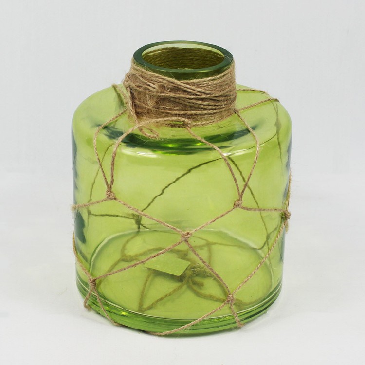 2715192741 ДЖУДИТ-салатовый прозр."Бутылочная" ваза малая H-180мм D-160мм (2,5 л)