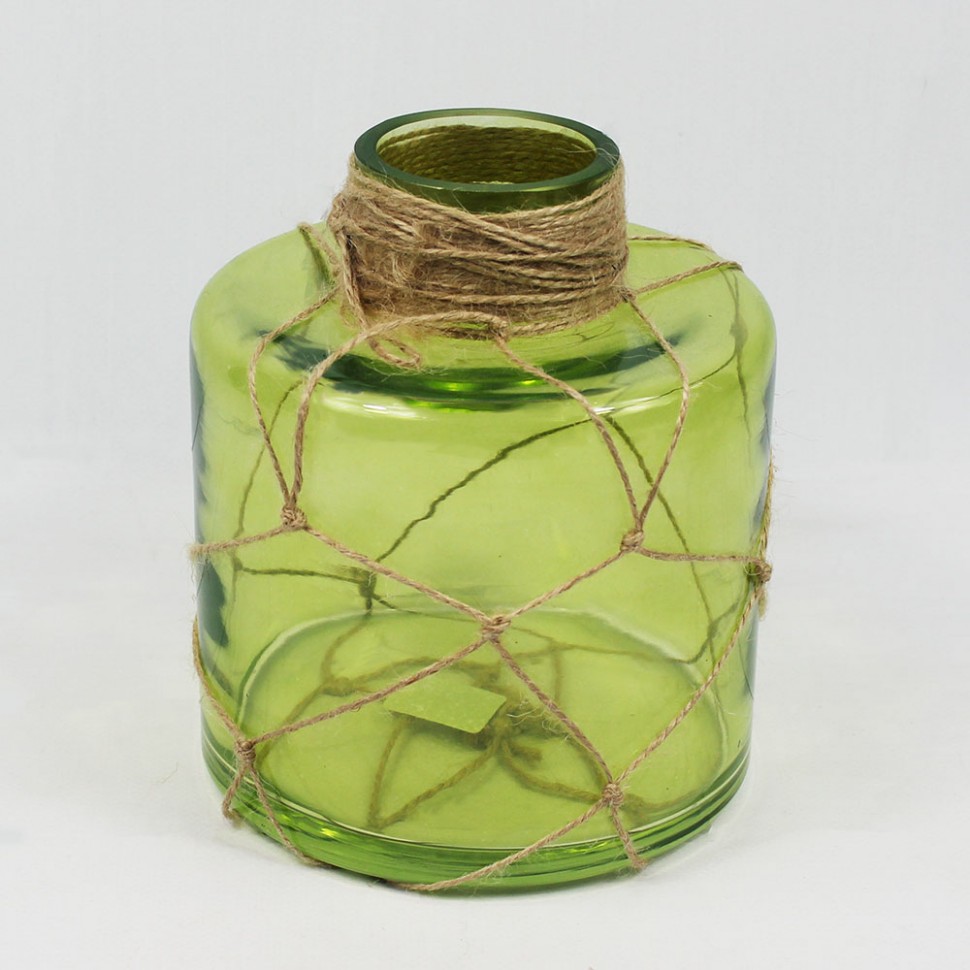 2715192741 ДЖУДИТ-салатовый прозр."Бутылочная" ваза малая H-180мм D-160мм (2,5 л)