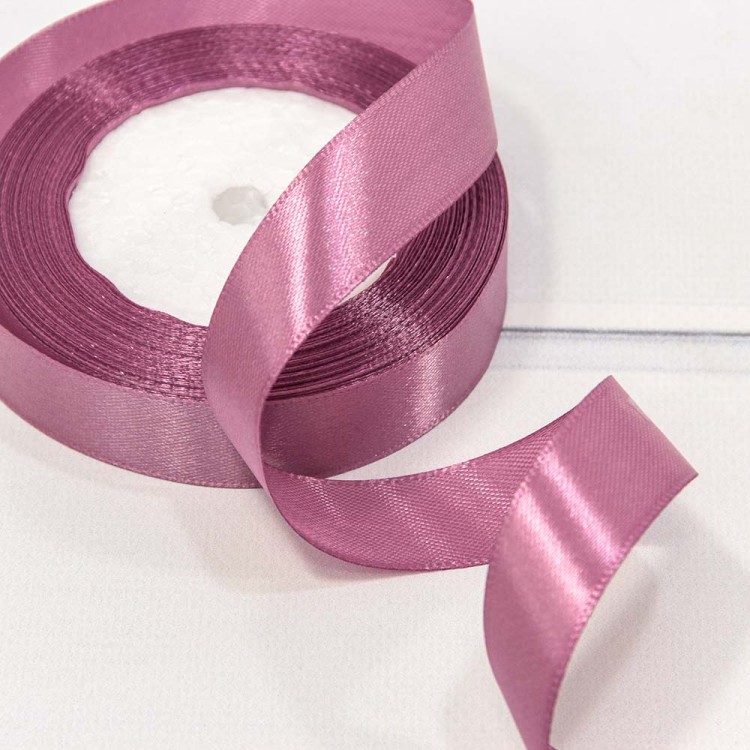 562-20/118 Лента Атласная Сатин 2см*25ярд Лиловый 1/10 1/120