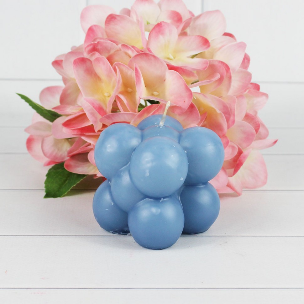 1811910007 Свеча парафиновая фигурная малая, голубая