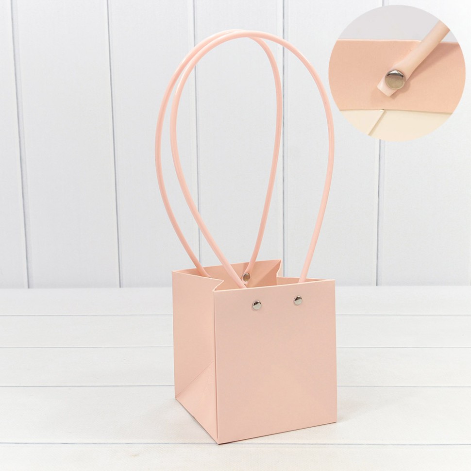 000171F/38 Пакет подарочный "Ваза для цветов" 13*11,5*11,5 Персиковый 1/10 1/150 000171F/38 Пакет подарочный "Ваза для цветов" 13*11,5*11,5 Персиковый 1/10 1/150