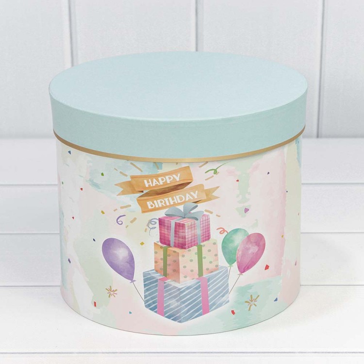 7204010/1 Коробки Цилиндр Набор 1/3 23*19,5 Голубой 1/12