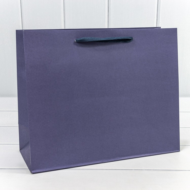 000221CA/287 Пакет подарочный Крафт "Люкс" 32*26*13 210г Синий 1/10 1/240