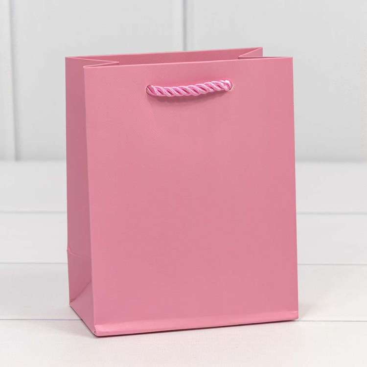 300480H/9 Пакет подарочный "Фактура" Розовый 12*15*7 210г 1/20 1/480