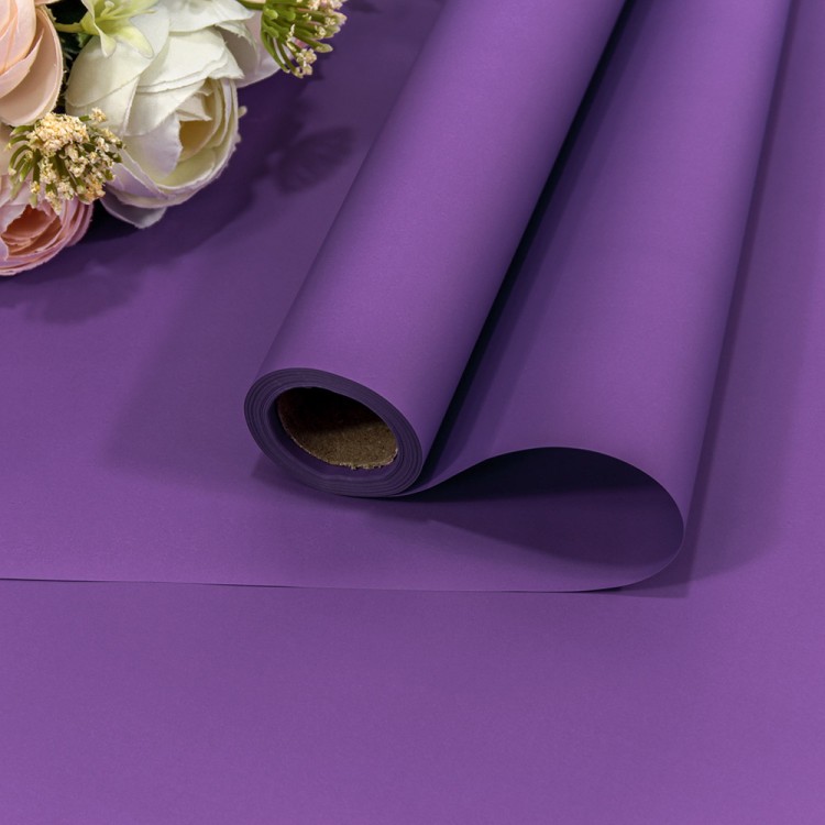 1638/7441 Плёнка 0,58*10м матовая "Корейская" 65мкм Фиолетовый 1/30