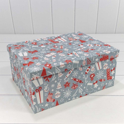 730604/2288 Коробки Прямоугольные Набор 1/10 34*26*15,3 "Новый год"-2288 1/6