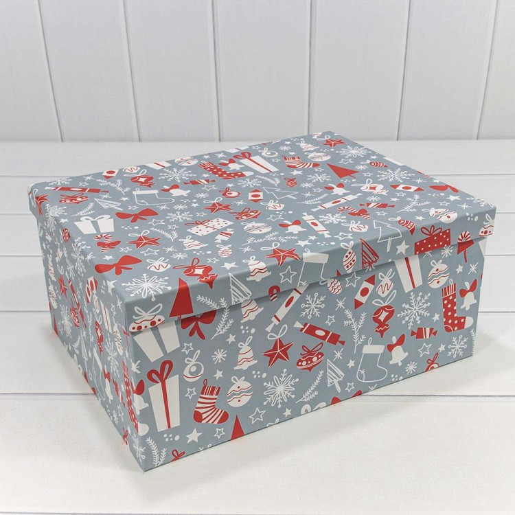 730604/2288 Коробки Прямоугольные Набор 1/10 34*26*15,3 "Новый год"-2288 1/6