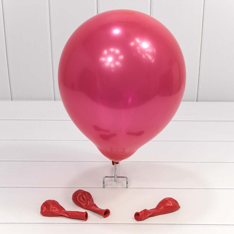 12200/5 Шарики воздушные из латекса "Пастель" 10"/25см (100 шт.) 2,2г Красный 1/70