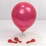 12200/5 Шарики воздушные из латекса "Пастель" 10"/25см (100 шт.) 2,2г Красный 1/70 