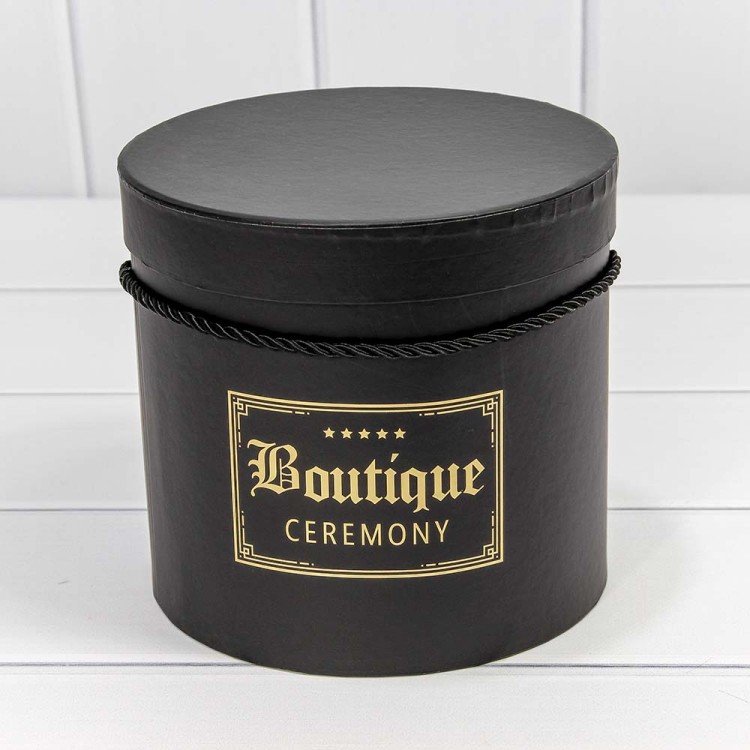 720195/2 Коробки Цилиндр Набор 1/3 18,3*17,2 "Boutique" Чёрный 1/12