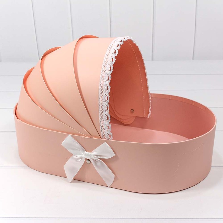 720970/5 Набор коробок 1/3 "Люлька" 39*23,3*9 Персиковый 1/18