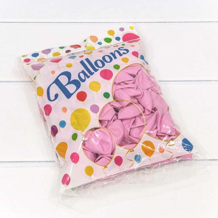 12200/4 Шарики воздушные из латекса "Пастель" 10"/25см (100 шт.) 2,2г Сиреневый 1/70