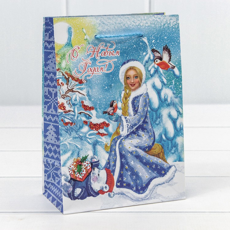 300431G Пакет подарочный "Новый год" (микс 431) 14*20*8 128г 1/20 1/600
