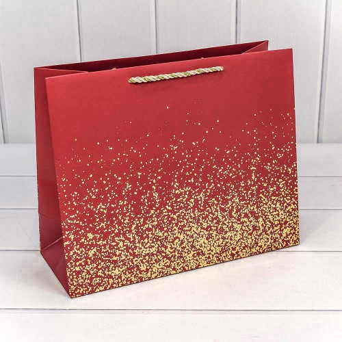 300368CA Пакет подарочный "Золотые вкрапления" (микс) 32*26*13 230г 1/20 1/240