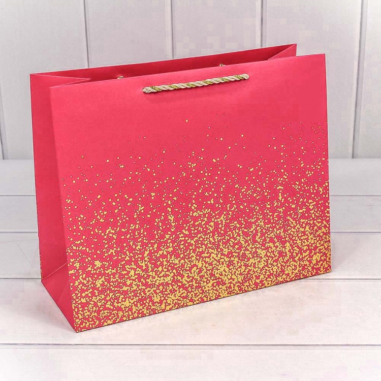 300368CA Пакет подарочный "Золотые вкрапления" (микс) 32*26*13 230г 1/20 1/240