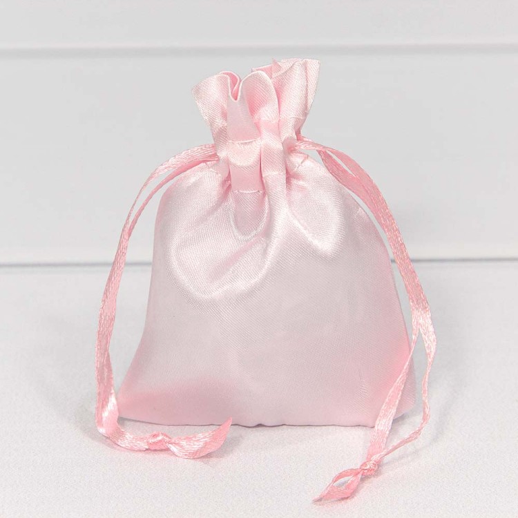 000814-63I Мешочки атласные 10*12 Светло-розовый 1/50 1/5000