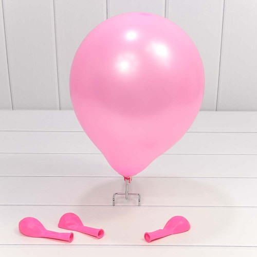 12200/3 Шарики воздушные из латекса "Пастель" 10"/25см (100 шт.) 2,2г Ярко-розовый 1/70 