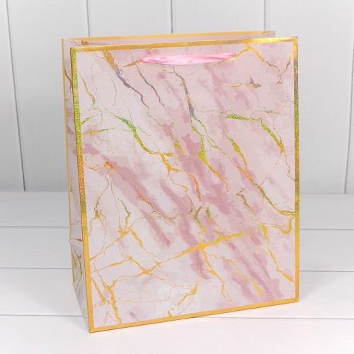 300397C Пакет подарочный "Мрамор" (микс) 26*32*13 210г 1/20 1/320