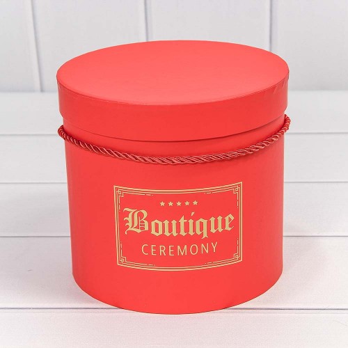 720195/4 Коробки Цилиндр Набор 1/3 18,3*17,2 "Boutique" Красный 1/12