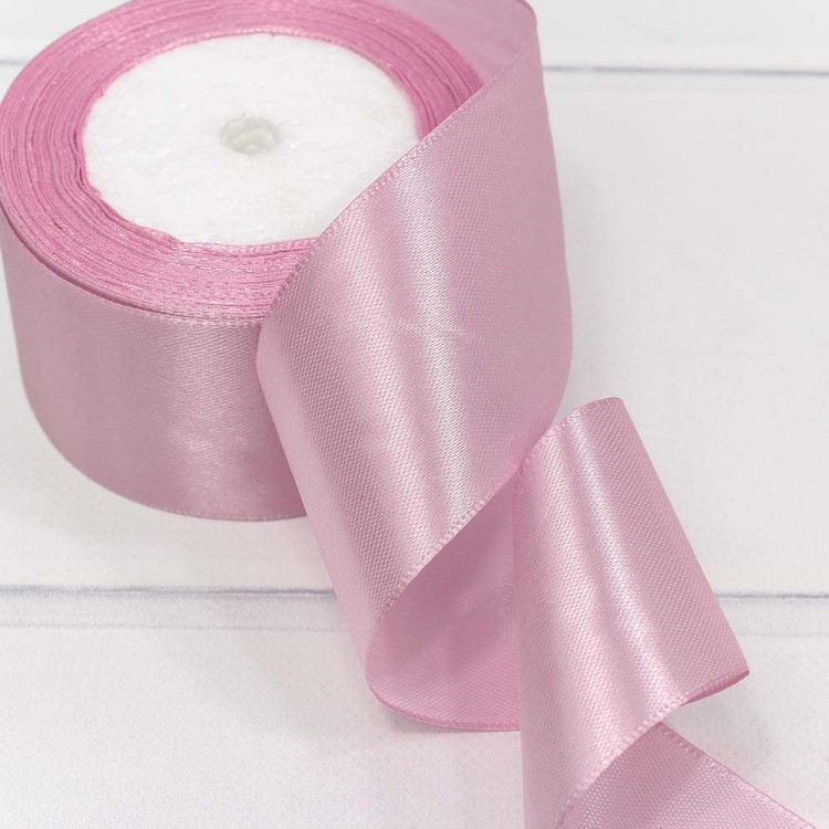 562-50/149 Лента Атласная Сатин 5см*25ярд Светло-пурпурный 1/4 1/160