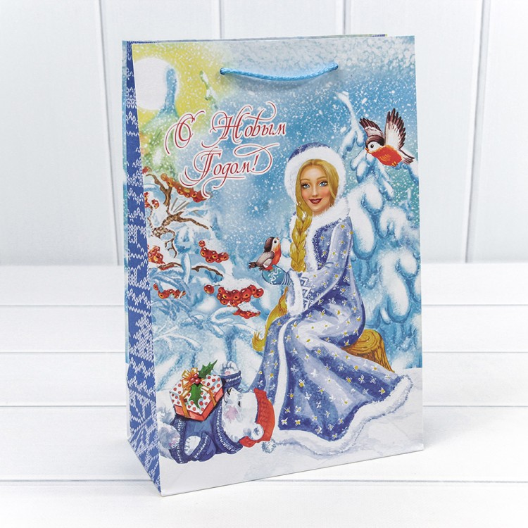 300431K Пакет подарочный "Новый год" (микс 431) 20*30*10 128г 1/20 1/360
