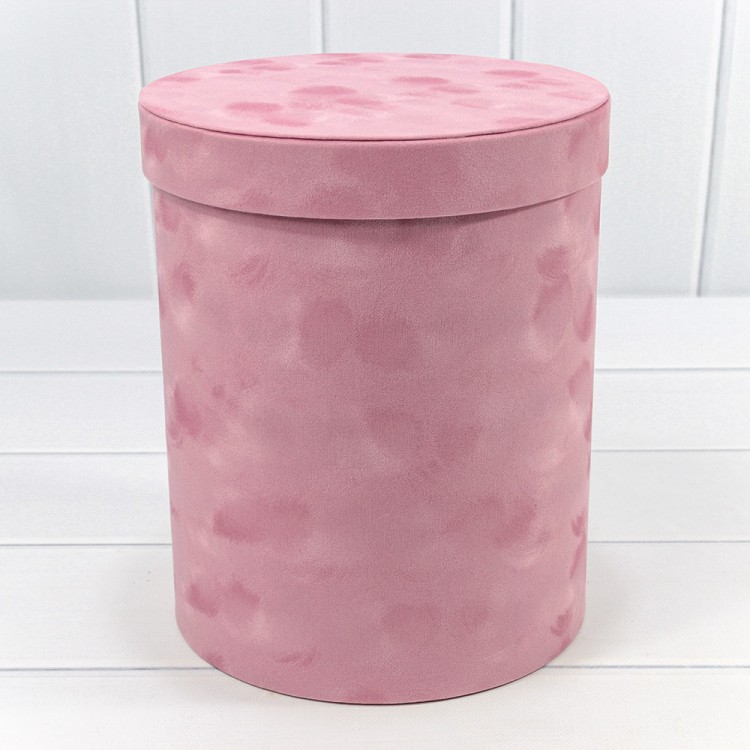 720952/2 Коробки Цилиндр Набор 1/6 21*25,5 "Бархатный" Розовый 1/6