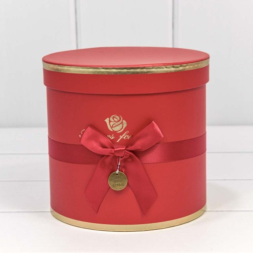 720112/174 Коробки Цилиндр Набор 1/3 18*17 "Flowers for you" Красный 1/12