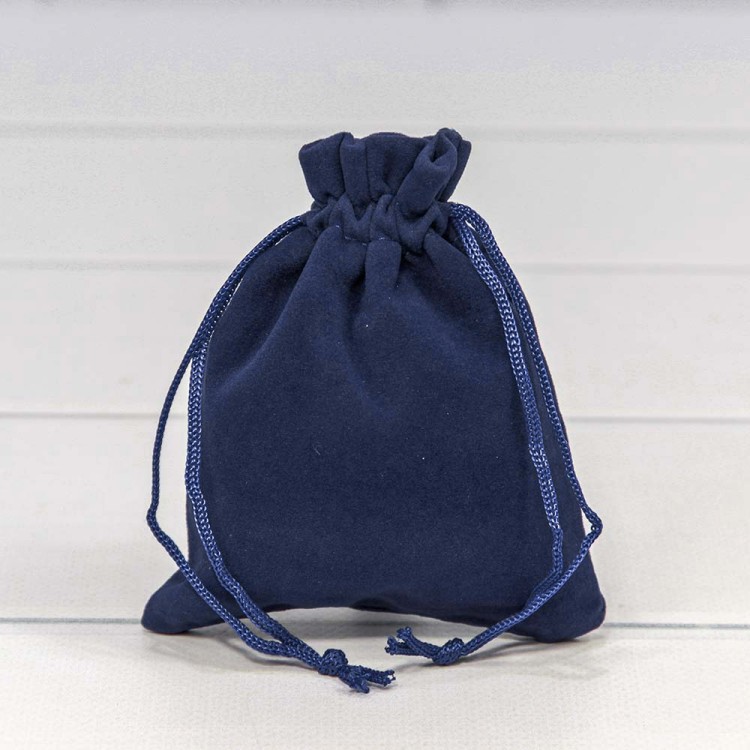 000811I/12 Мешочки бархатные 10*12 Синий 1/50 1/2000