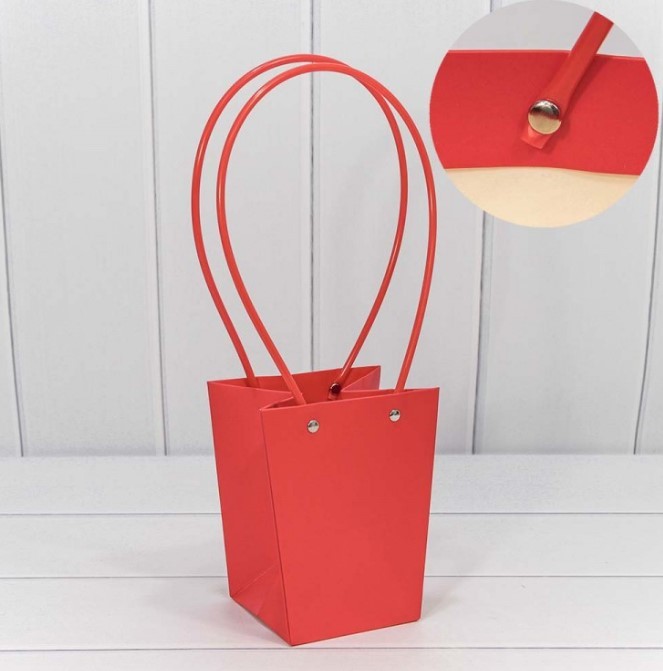 000171G/1 Сумка для цветов 15.5*13*9.5 см красный 1/10 1/150 000171G/1 Сумка для цветов 15.5*13*9.5 см красный 1/10 1/150