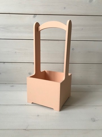 0010454 Ящик для декора 14х14х30 Персиковый 0010454 Ящик для декора 14х14х30 Персиковый