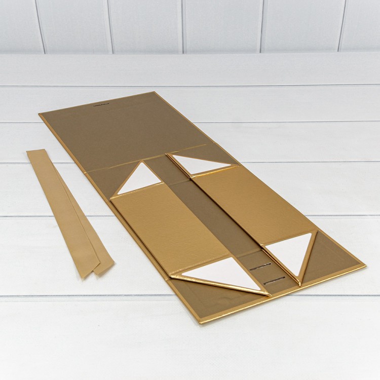 730225/0120 Коробка Прямоугольная 20*18*8 складная на магнитах "Люкс" Золотой 1/60